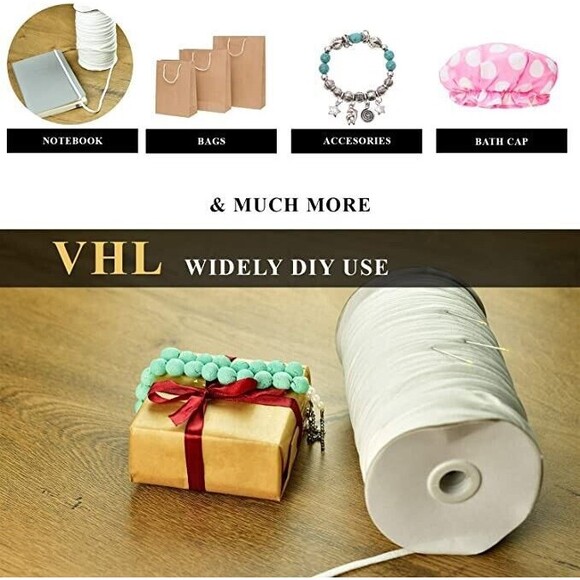 Elastic Band Sewing 100 Yards 1/4 White With 30 Needles And Measuring Tape - Picture 5 of 7